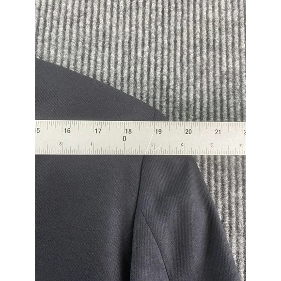 Armani Collezioni Suit Jacket 40 R Black Solid Designer Premium Luxury Italy